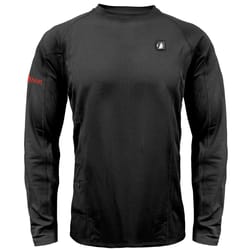 ActionHeat L Long Sleeve Men's Crew Neck Black Heated Base Layer Shirt