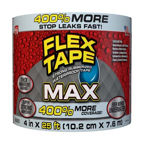 Flex Tape Mini Clear Waterproof Rubberized Duct Tape 4-in x 3-in in the  Duct Tape department at