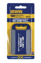 Irwin  Bi-Metal  Heavy Duty  Blade Dispenser with Blades  2.5 in. L 100 pc. 