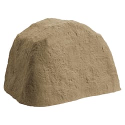 Algreen Products Sandstone Polyethylene 22 in. H X 35 in. L X 26 in. W Rock Planter