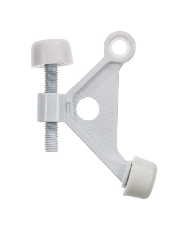 Ace 25/8 in. W Metal White Hinge Pin Door Stop Mounts to door and wall