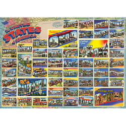 Cobble Hill Vintage American Postcards Jigsaw Puzzle 1000 pc