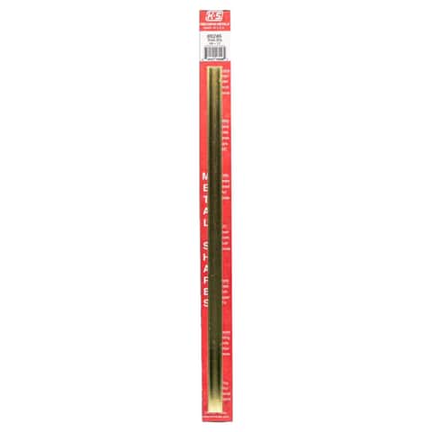 K&S 0.064 in. X 1/4 in. W X 12 in. L Brass Metal Strip