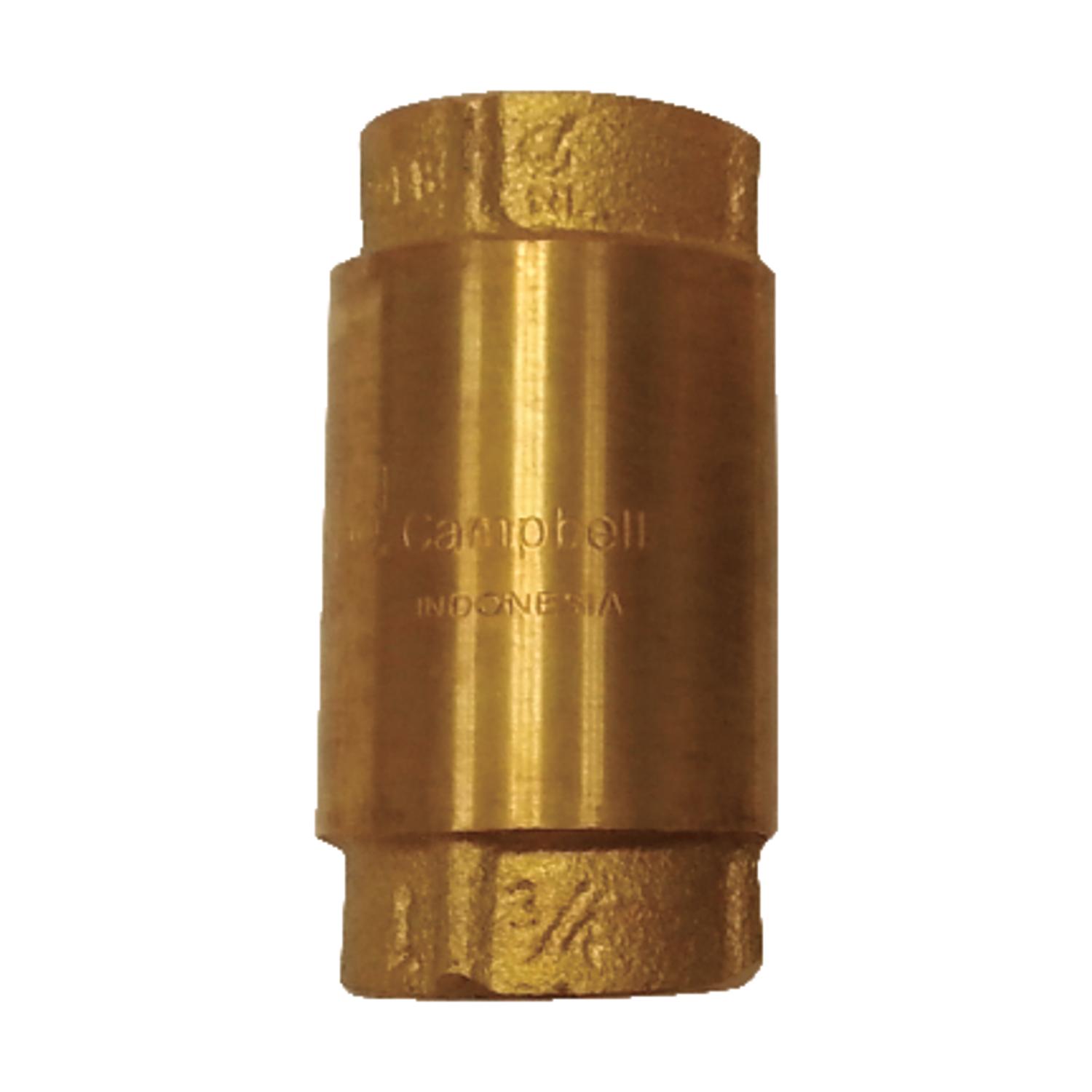 Campbell 3/4 in. D X 3/4 in. D Yellow Brass Spring Loaded