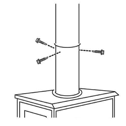 Imperial Steel Stove Pipe Screw