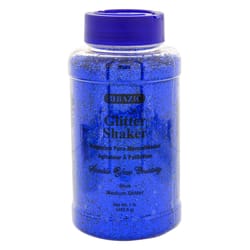 Bazic Products Metallic Blue Glitter Shaker Exterior and Interior 16 oz