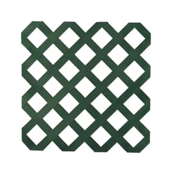 Deckorators 4 ft. W X 8 ft. L Dark Green Plastic Lattice Panel