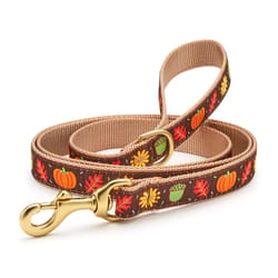 Up Country Brown Harvest Time Nylon Dog Leash