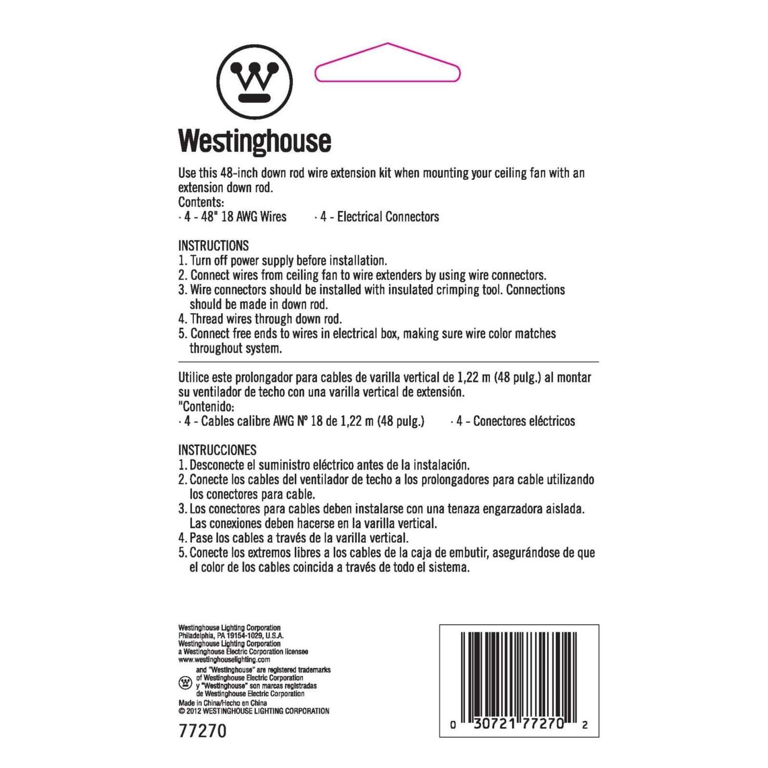 Ceiling Fan Wire Extension Kit Shelly Lighting