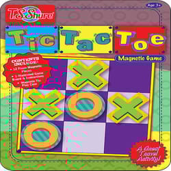 T.S. Shure Tic Tac Toe Magnetic Game Tin Multicolor