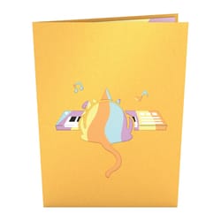 Lovepop Party Cat 3D Card Paper 1 pk