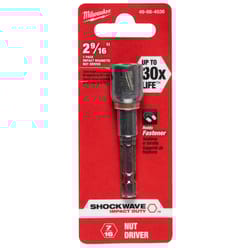 Milwaukee Shockwave 7/16 in. X 2-9/16 in. L Steel Nut Driver 1 pc