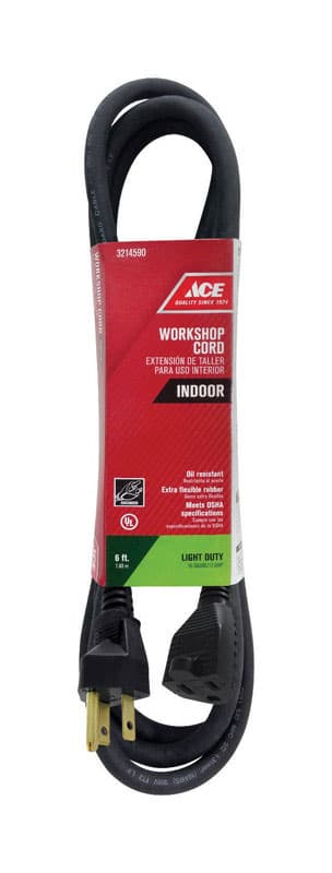 UPC 082901218258 product image for Ace?General Purpose Indoor Extension Cord in Various Sizes | upcitemdb.com