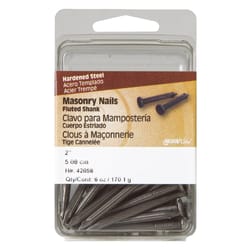 HILLMAN 2 in. Masonry Steel Nail Flat Head