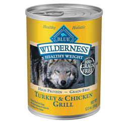 Blue Buffalo Blue Wilderness Healthy Weight Turkey and Chicken Dog Food Grain Free 12.5 oz.