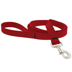 LupinePet Splash Brick Red BioThane Dog Leash One Size Fits All