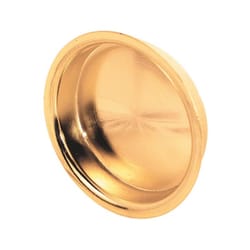 Ace Brass-Plated Gold Steel Flush Mortise Finger Pull