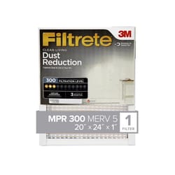 Filtrete 20 in. W X 24 in. H X 1 in. D 300 MPR Pleated Filter Dust 1 pk