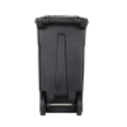 Toter 32 gal Black Polyethylene Wheeled Garbage Can Lid Included