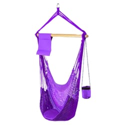 SoCo Swings 48 in. L 1 person Purple High Tide Hammock Swing