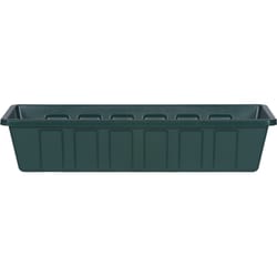 Novelty Poly Pro 5 in. H X 24 in. W X 8 in. D PP Plastic Poly Pro Flower Box Green