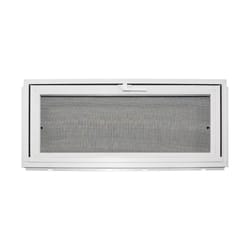 Duo-Corp Competitor White Glass/Vinyl Window 31.75 in. L X 18 in. H 1 pk