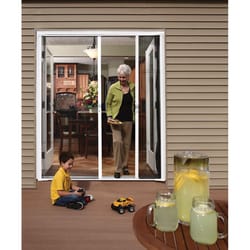 Larson Brisa 80 in. H X 72 in. W White Aluminum Screen Door