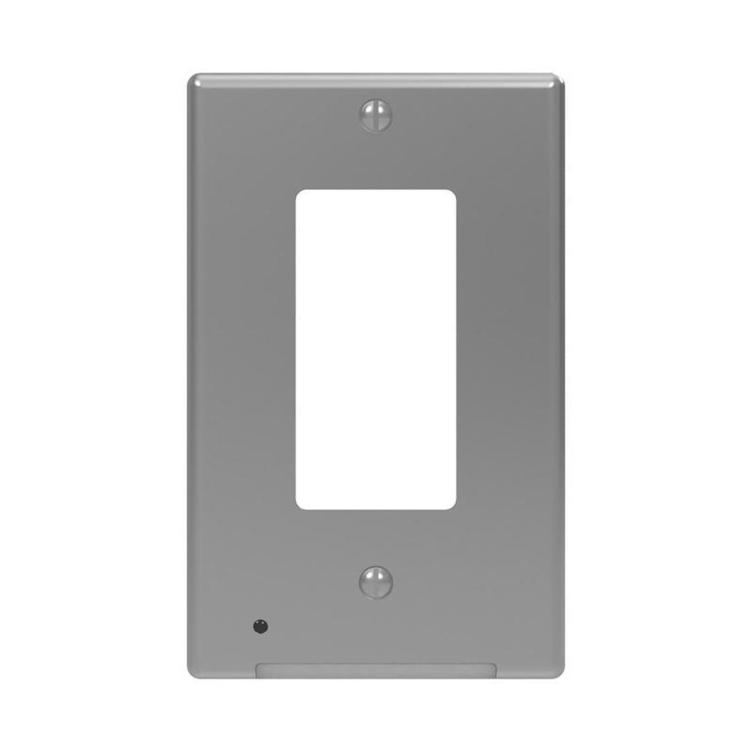 Westek LumiCover Satin Nickel 1 gang Plastic Decorator Nightlight Wall Plate 1 pk Mfr LCR CDDO N Ace Hardware