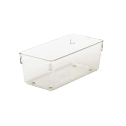 iDesign Linus Clear Plastic Drawer Organizer