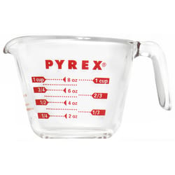4 Cup Pyrex Measuring Cup J Handle with Red Lettering
