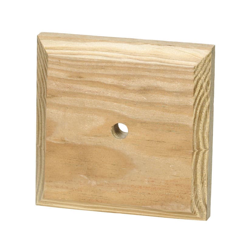 Waddell 4 in. H X 4 in. L Prefinished Brown Pine/Copper Exterior Post Top