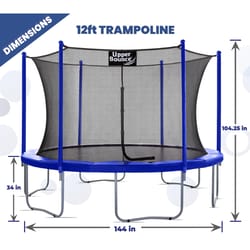 Upper Bounce Trampoline Set Blue/Black