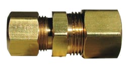 JMF Company 1/2 in. Compression X 3/8 in. D Compression Yellow Brass Reducing Union