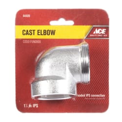 Ace 1-1/2 in. MIPS 1-1/2 in. D FIP Chrome Plated Brass Elbow