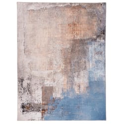 Linon Home Decor Rabkin 2 ft. W X 3 ft. L Blue/Beige Polyester Area Rug