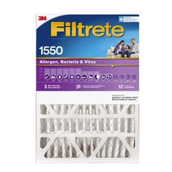 Filtrete Ultra 20 in. W X 25 in. H X 5 in. D Polyester 1550 MPR Pleated Allergen Air Filter 1 pk