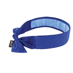 Ergodyne Chill-Its Solid Bandana With Towel Blue One Size Fits Most
