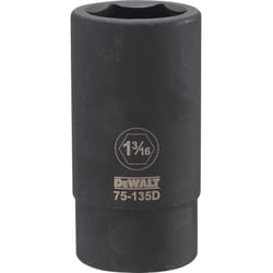 DeWalt 1-3/16 in. X 3/4 in. drive SAE 6 Point Deep Impact Socket 1 pc