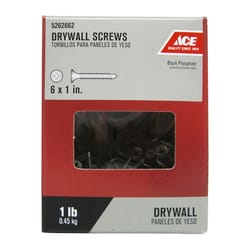 Ace No. 6 wire X 1 in. L Phillips Drywall Screws 1 lb 302 pk