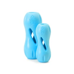 West Paw Zogoflex Blue Qwizl Plastic Dog Treat Toy/Dispenser Small 1 pk