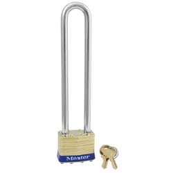 Master Lock 7-1/2 in. H X 1-3/4 in. W Brass 4-Pin Cylinder Weather-Resistant Padlock