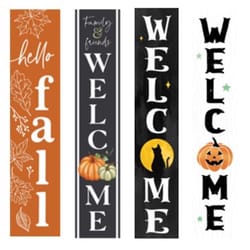 P Graham Dunn 36 in. Fall Welcome Porch Sign