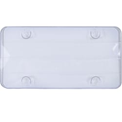 Custom Accessories Clear Polycarbonate License Plate Cover