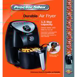 Proctor Silex Black 1.5 L Programmable Air Fryer