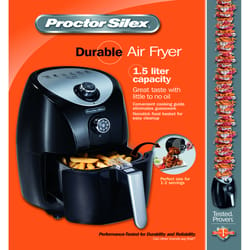 Proctor Silex Black 1.5 L Programmable Air Fryer