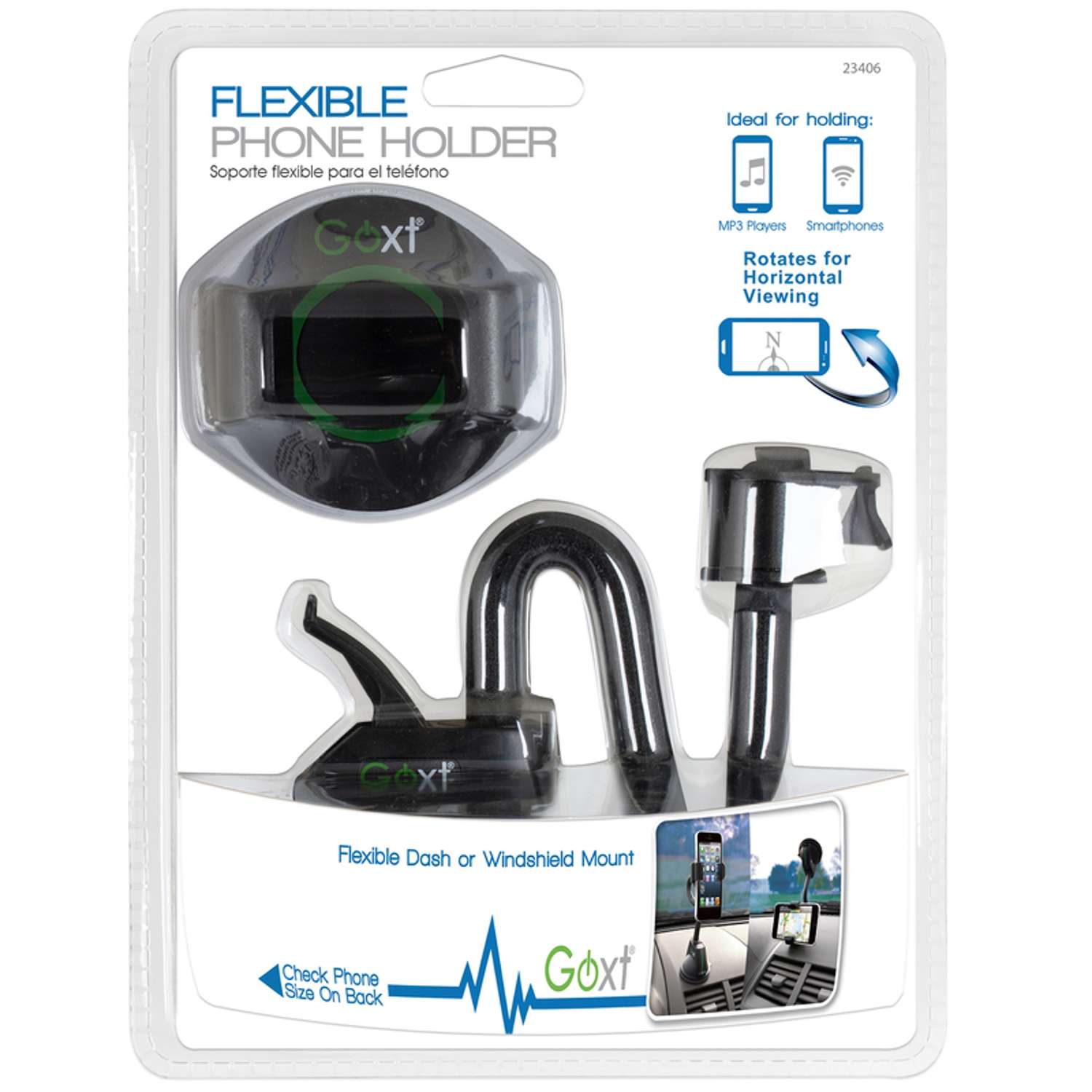 Goxt Black Universal Cell Phone Holder For All Mobile Devices Ace Hardware