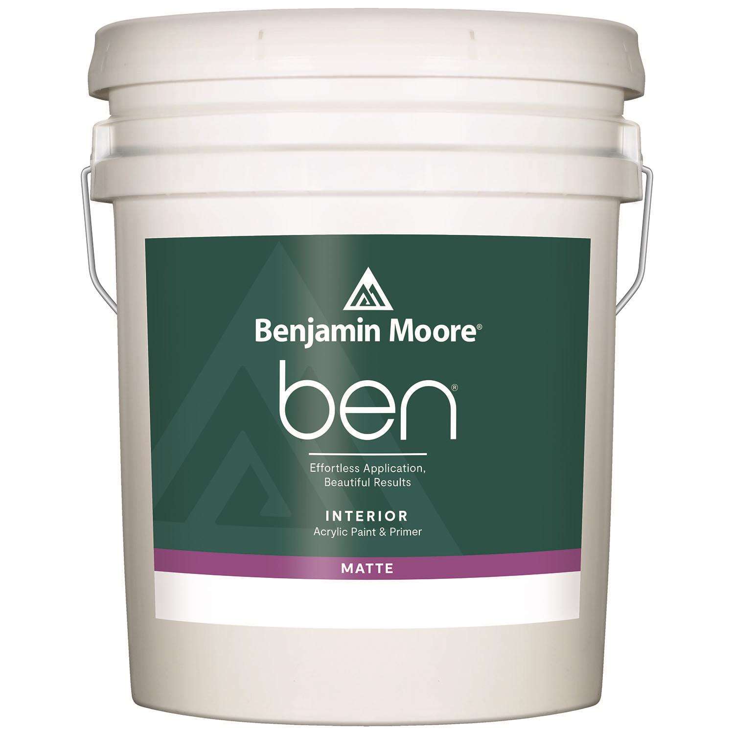 Benjamin Moore Ben Matte Base 1 Paint and Primer Interior 5 gal Ace Hardware