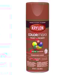 Krylon ColorMaxx Primer Red Oxide Paint + Primer Spray Paint 12 oz