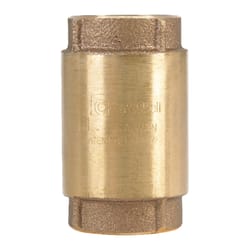 Campbell 1-1/4 in. D X 1-1/4 in. D FNPT x FNPT Red Brass Spring Loaded Check Valve