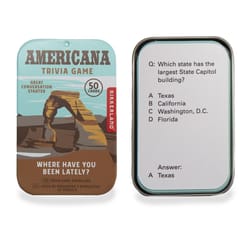 Kikkerland Americana Trivia Game Multicolored